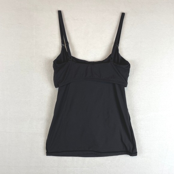 Skims Girl Kids Black Activewear Camisole Tank Top Shelf Bra Small S/P/CH - Picture 2 of 6
